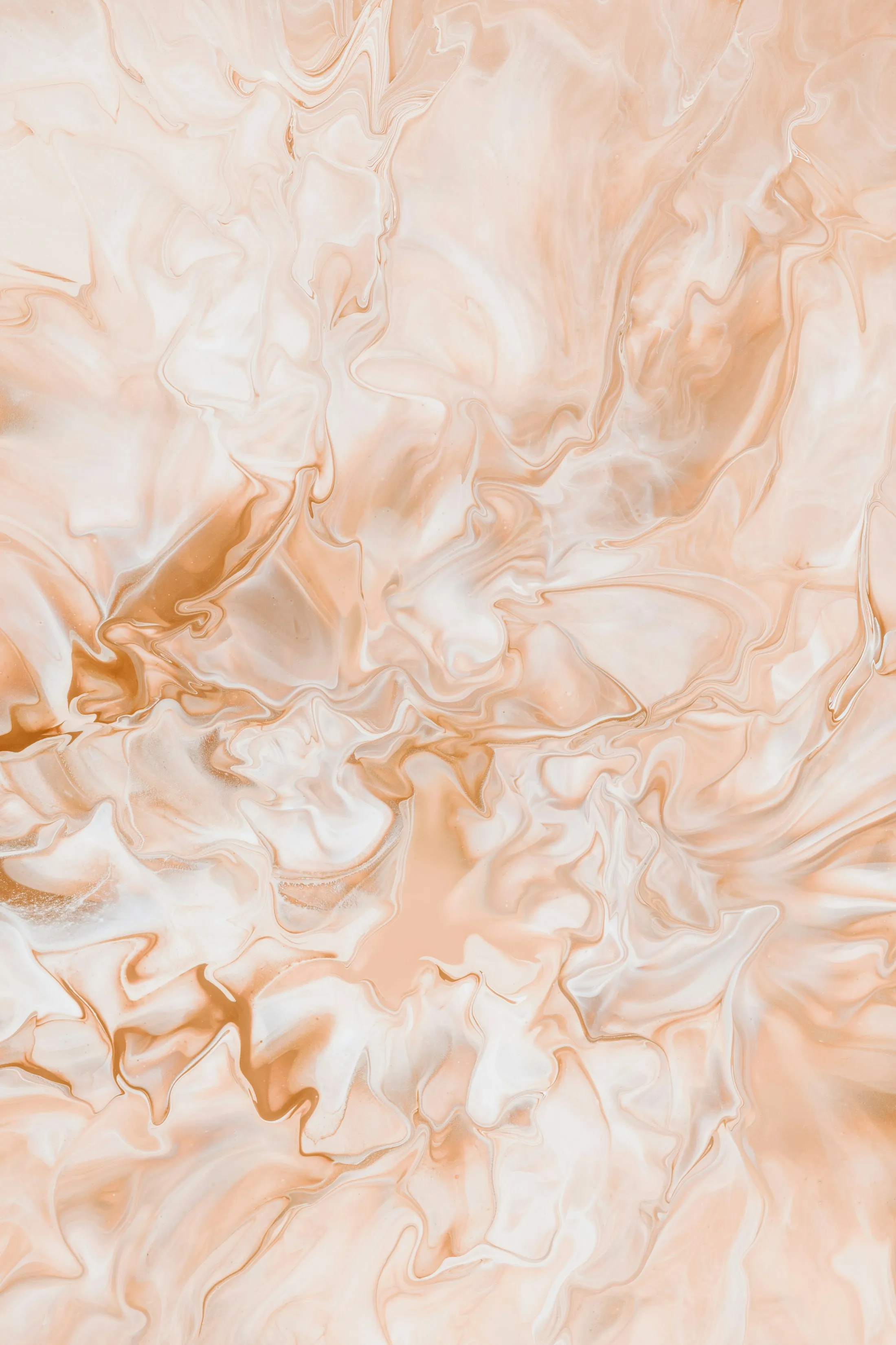 Cream and taupe metallic epoxy pour